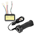 Miniatyrbillede 8 af 8: 12V 250W 3-ledningsbørstecontroller forlænget kabel-håndgrebssæt elektrisk cykelstyr