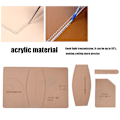 Miniatyrbild 7 av 8: Läder mall Set Transparent akryl DIY handgjorda anteckningsbok cover Craft Tool