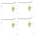 Miniatyrbillede 2 af 8: 4 STK Bærbar letvægts fiskeagn bur Lure Trap Kurv Feeder Holder Fiskegrej Tilbehør 40 g 4 STK