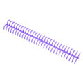 Miniatyrbillede 3 af 8: 10 stk. spiralryg spiral 130 ark kapacitet rygsøjle kam 30 huller 16mm diameter sæt kit lilla