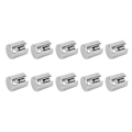 Miniatyrbillede 2 af 8: 10 stk. krydskabelklemmer 316 rustfrit stål gelænder wire reb clips vægsystem tilbehør 5mm