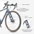 Miniatyrbillede 3 af 5: Trådløs Cykelhastighedsmåler og Kilometertæller med LCD-skærm og Multifunktioner