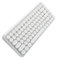 Pikkukuva 7 / 8: Ajazz Langaton Näppäimistö Bluetooth 84 Näppäimet Retro Pyöreä Näppäimistö Pelitoimistotarvikkeet 308IIvory White