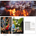 Miniatyrbilde 5 av 5: 4 stk. Universal Justerbar Grillbrenner i Rustfritt Stål BBQ Gassgrill Erstatning Rett Rør Barbecue Tilbehør (Farge: Sølv)