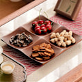Miniatyrbillede 5 af 5: Bambusbakke til stue - Elegant serveringsfad til snacks og slik