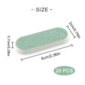 Miniatyrbillede 2 af 5: 20 STK 2.4\" x 0.78\" Rektangel Plast Sølv Poleringspind Dobbeltsidet Rengørings Poleringsbarer til Smykker