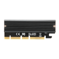 Miniatyrbild 3 av 8: PCI E 3.0 16x m.2 NVME SSD-adapterkort PCIE till M-nyckel NGFF PCIE 4X 8X 16X-utgång