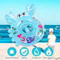 Miniatyrbild 2 av 5: Baby Crab Pool Seat Uppblåsbar Badring Leksak för 6-48 Månader Blå