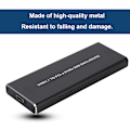 Miniatyrbilde 8 av 8: M.2 NVME til USB3.1 bærbar metall harddiskboks M2 SSD PCIE til TypE C SSD-kabinett svart
