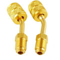 Miniatyrbilde 1 av 5: R410a Adapter for Mini Split HVAC System - Ny Stabil Messingkobling Adapter for Klimaanlegg 2 stk