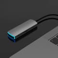 Miniatyrbilde 6 av 8: 8-i-1 dokkingstasjon multifunksjonell Type-C til HDMI-hub med PD-lading og lys