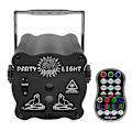 Miniatyrbilde 1 av 5: DJ Disco Scene Party Lys, LED Lydaktivert Lys RGB Flash Strobe Projektor med Fjernkontroll
