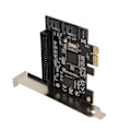 Miniatyrbillede 8 af 8: PCIe 2.0 SATA-kort 2 porte 40pin interface 6.0 Gbps 3.0 Gbps 1.5 Gbps SSD PCI E til SATA udvidelseskort til Win