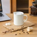 Miniatyrbilde 4 av 5: 304 Rustfritt Stål Vakuumisolert Kaffekopp med Håndtak Som Vist