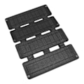 Miniatyrbillede 7 af 8: 13W 5V ETFE Foldbar Solcellepanel Oplader Dobbelt USB Udgang Telefon Powerbank Solcelle Opladningspakke 4 Fold Sort