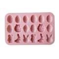 Miniatyrbillede 3 af 5: 18 Huls Påske Silikonform Æg Kanin Kurv Form til DIY Chokolade Slik Gele