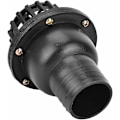 Pikkukuva 3 / 4: Vesiventtiili - Vesipumpun pohjaventtiili musta PVC matalapaineinen litteä takaiskuventtiili nestekoneeseen (ulkoläpimitta 50mm pituus 135mm)