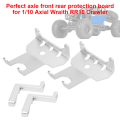 Miniatyrbilde 7 av 8: Aluminiumslegering foran bakaksel beskyttelsesbrett RC reservedeler forsyning for 1/10 aksial Wraith RR10 CrawlerSliver