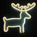 Miniatyrbillede 3 af 4: Rensdyr LED Neonskilte til Soveværelse, Batteri eller USB LED Lys, Neon Skilte Vægdekoration til Julefødselsdagsfest, Børns Stue - Gul Hjort
