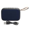 Bluetooth-högtalare Subwoofer Trådlös Stereo Portabel USB Mini Ljud med FM-radio Blå