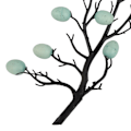 Miniatyrbilde 5 av 6: Påskeeggsdekorerende grenleker Enkle håndlagde DIY egg gren dekorativt ornament Kunstige påskeegg stammedekor