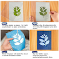 Miniatyrbilde 3 av 5: Soltrykkpapirsett, 100 ark cyanotype-papir, A5 solkunstpapir
