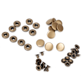 Miniatyrbillede 3 af 8: 10 stk 15 mm metal trykknapper med trykknapper, tøjtilbehør #1