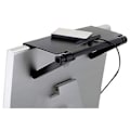 Miniatyrbild 4 av 5: Justerbar Skärmhylla Topphylla för Vikbar Monitor TV-Monitorhylla Set Top Box Hyllskärmställ Vikbar Monitorstativ för TV-Box, Fjärrkontroll