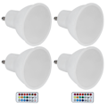 Miniatyrbilde 7 av 8: 3W RGB fargeskiftende LED-spotlightpære med fjernkontroll for soverom, korridor, hotell, bar 85265V (GU10 RVB blanc chaud)