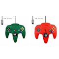 Miniatyrbild 1 av 5: 2-pack Klassisk Trådbunden N64-handkontroll Retrospel 64-bitars Gamepad Joystick Ersättning 262st