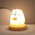 Miniatyrbillede 2 af 5: Bærbar USB Genopladelig LED Berøringsnatlampe Sengelampe