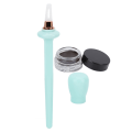 Miniatyrbilde 4 av 8: 3 stk Silikon Eyeliner Applikatorverktøy Profesjonelt Vanntett Langvarig Eyeliner Guide Wand Set Cyan