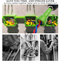 Miniatyrbilde 4 av 5: Wire Nut Twister, Ideal Elektrisk Wire Nut Twister for Drill - 2 STK Wire Twisting Tool 1/4\" Chuck Forbedrer Effektivitet ZD b2 1 Pakke Grønn