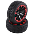 Pikkukuva 1 / 5: 4 kpl 12 mm Hex-vanteen reunat ja OD 2,59 tuuman kumirenkaat, D