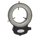Pikkukuva 6 / 8: Mikroskoopin LED-valo, teollisuuskäyttöön soveltuva, säädettävä 144 LED:n rengaslamppu, musta kuori, AC100-240 V EU-pistoke
