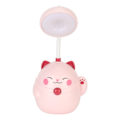 Miniatyrbillede 4 af 8: Sød skrivebordslampe Bærbar Natlampe Bærbar Foldbar Lys USB Genopladning LED-lys Øjenbeskyttelse Læselampe Pink