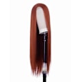 Miniatyrbillede 5 af 5: 32 tommer lang lige highlight lace frontal paryk cosplay paryk