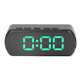 Miniatyrbillede 5 af 8: Digitale vækkeure Snooze temperatur 12 24 timer Lille elektronisk skrivebordsur med LED-skærm til køkken Kontor Soveværelse Grøn