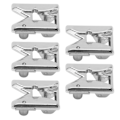Miniatyrbilde 3 av 8: 5PCS Flettepresserfot Multifunksjon Ingen Skrutrekker Nødvendig Glansfullt Utseende Rustfritt Stål Presserfot