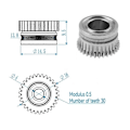 Miniatyrbild 4 av 5: Dubbelväxlad filamentmatningsväxel för K1/K1C/Ender3 V3 Extruder Växel