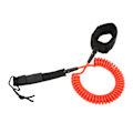 Miniatyrbillede 5 af 8: Surfboard Leash 10in Justerbar Ankelstrop Design Havvand TPU Rustfrit Stål Hardware Paddle Board LeashRød