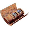 Pikkukuva 1 / 5: Miesten nahkainen watch – Vintage 3 - case watch – joustavaa PU-materiaalia watch ja korujen säilytykseen