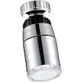 Miniatyrbilde 3 av 5: Dyse Vannkran LED Lys Vask Temperatursensor Skummer Vannkran Bad - 3 Farger