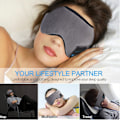 Miniatyrbild 6 av 8: Bluetooth-sovmask för sömn, trådlösa Bluetooth 5.0-hörlurar, resehörlurar för sömn, handsfree-sovmask för sömn och tupplur
