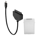 Miniatyrbild 7 av 8: TypeC SATA-adapter 2,5 tum USB 3.0 10G SSD HDD hårddiskdrivenhet kabelskyddsbox (vit)