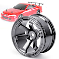 Miniatyrbild 2 av 8: 4 st Aluminium Alloy Hjulnav för Universal 1/10 Flat Running Drift RC BilSvart