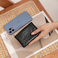 Miniatyrbild 5 av 5: blackWallet RFID-kortfodral - Smarta minimalistiska NFC-blockerande pop up-plånböcker med presentförpackning - Smal lättviktig metallkorthållare & kontaktlös