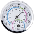 Miniatyrbillede 1 af 5: Indendørs Termometer med Fugtighedsmåler, Mini Indendørs Termometer Hygrometer 2 i 1 Kompakt Struktur Transparent Skala Sølv Fugtighedsmåler til Drivhus