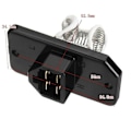 Miniatyrbillede 5 af 5: 2X Varmeblæsermotor Blæsermodstand kompatibel med MG F/TF MGF 1995-2011 JGM100110 515088