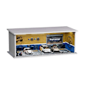 Miniatyrbillede 2 af 5: 1/64 Diorama Bilgarage Model LED Belysning By Biludstillingslokale Scene
